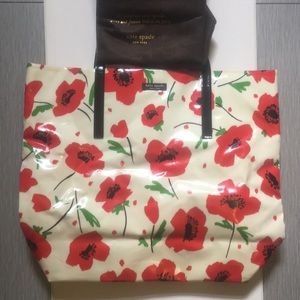 Kate Spade Poppy Tote with Dust Bag - GUC